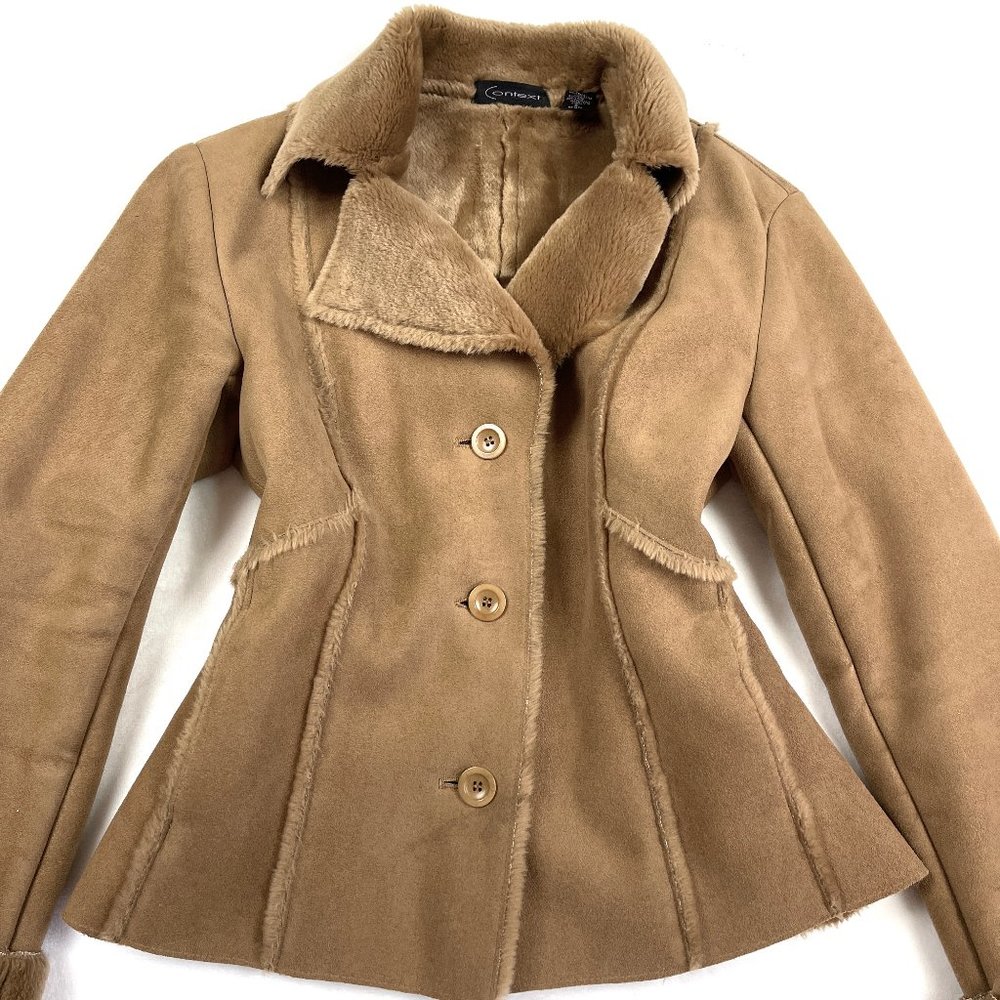 Context Faux Shearling Jacket - image 8